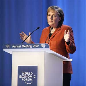Angela Merkel and World Economic Forum 